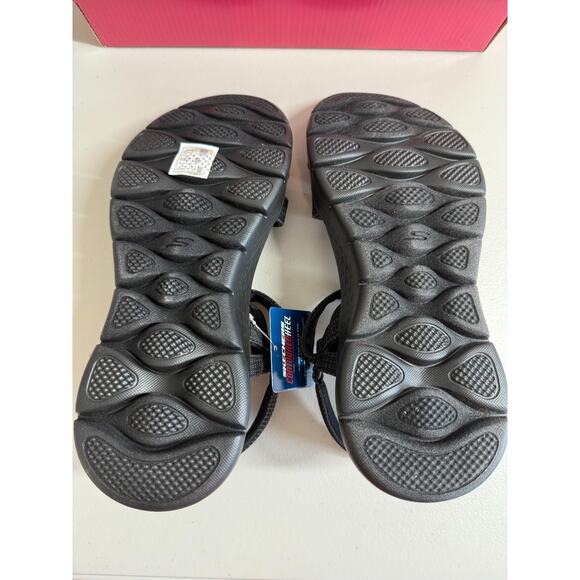 NEW Skechers Go Walk Flex Sublime Strappy Sandals Womens Size 8 Black Goga Mat - Picture 4 of 8